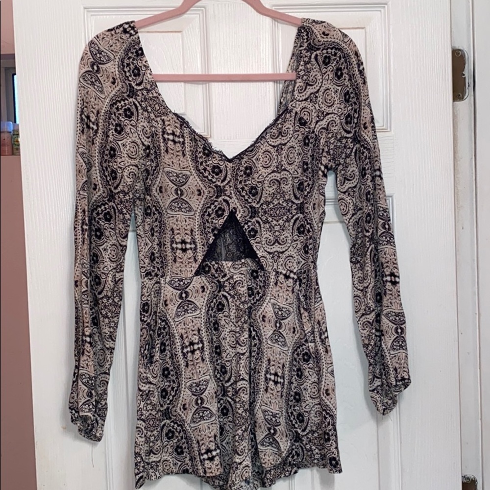 Romper with a Paisley pattern